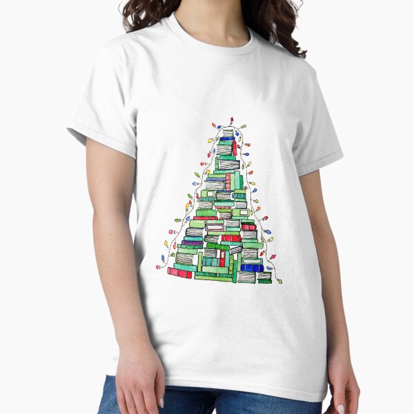 Christmas Book Tree: 2017 - Adult & Kids T-Shirts, Sweatshirts & Hoodies apparel design preview 1