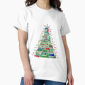 Christmas Book Tree: 2017 - Adult & Kids T-Shirts, Sweatshirts & Hoodies apparel design preview 1