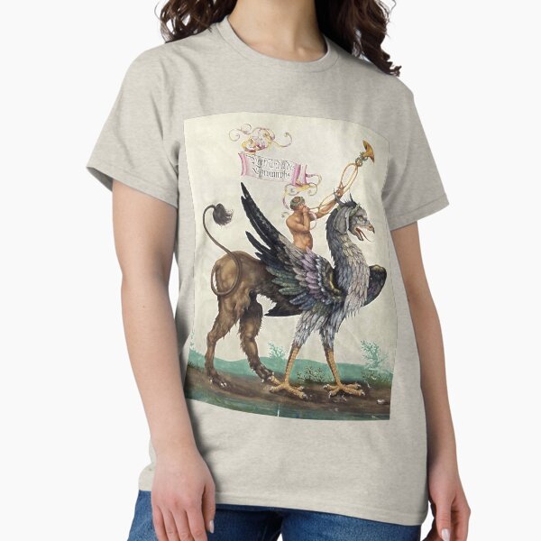 GRYPHON RIDER Medieval Bestiary - Adult & Kids T-Shirts, Sweatshirts & Hoodies apparel design preview 1