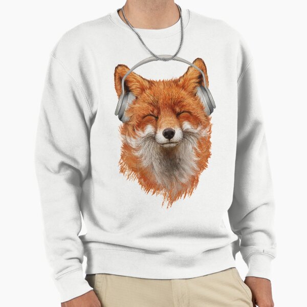 Smiling Musical Fox - Adult & Kids T-Shirts, Sweatshirts & Hoodies apparel design preview 1