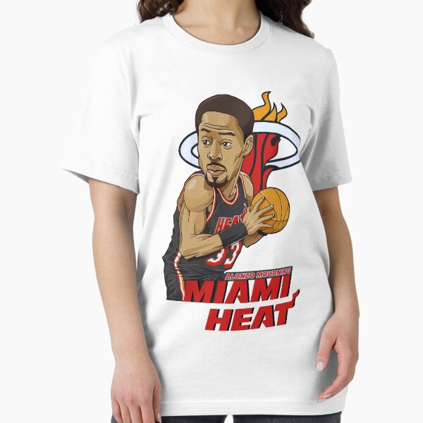 Alonzo Mourning 'Zo' Caricature Miami Heat Basketball - Adult & Kids T-Shirts, Sweatshirts & Hoodies apparel design preview 1