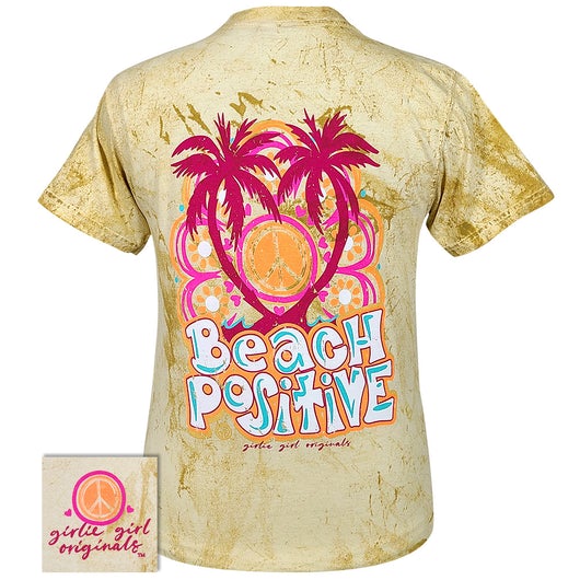 Girlie Girl Originals Beach Positive Tie Dye - Adult & Kids T-Shirts, Sweatshirts & Hoodies apparel design preview 1