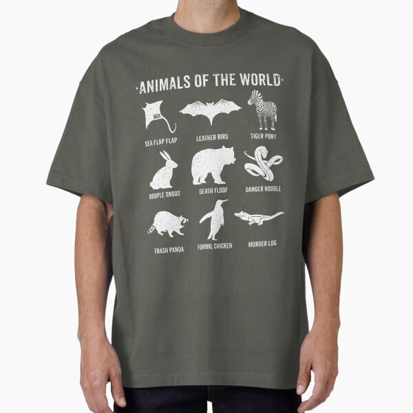 Simple Vintage Humor Funny Rare Animals of the World - Adult & Kids T-Shirts, Sweatshirts & Hoodies apparel design preview 1