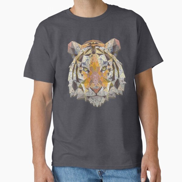 Polygonal Tiger print, abstract animal - Adult & Kids T-Shirts, Sweatshirts & Hoodies apparel design preview 1