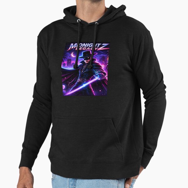 Midnight Z Legacy Neon Vigilante Hero Retro Night - Adult & Kids T-Shirts, Sweatshirts & Hoodies apparel design preview 1