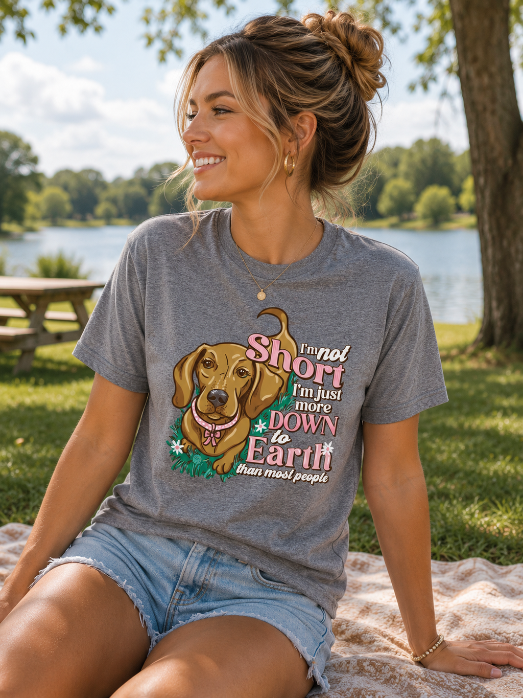Girlie Girl Originals Down To Earth Dog - Adult & Kids T-Shirts, Sweatshirts & Hoodies apparel design preview 1