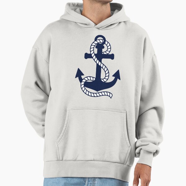 Nautical Blue Anchor on White Background - Adult & Kids T-Shirts, Sweatshirts & Hoodies apparel design preview 1