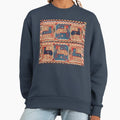 STYLIZED HORSES ,GEOMETRICAL ANTIQUE SWEDISH TAPESTRY - Adult & Kids T-Shirts, Sweatshirts & Hoodies apparel design preview 1