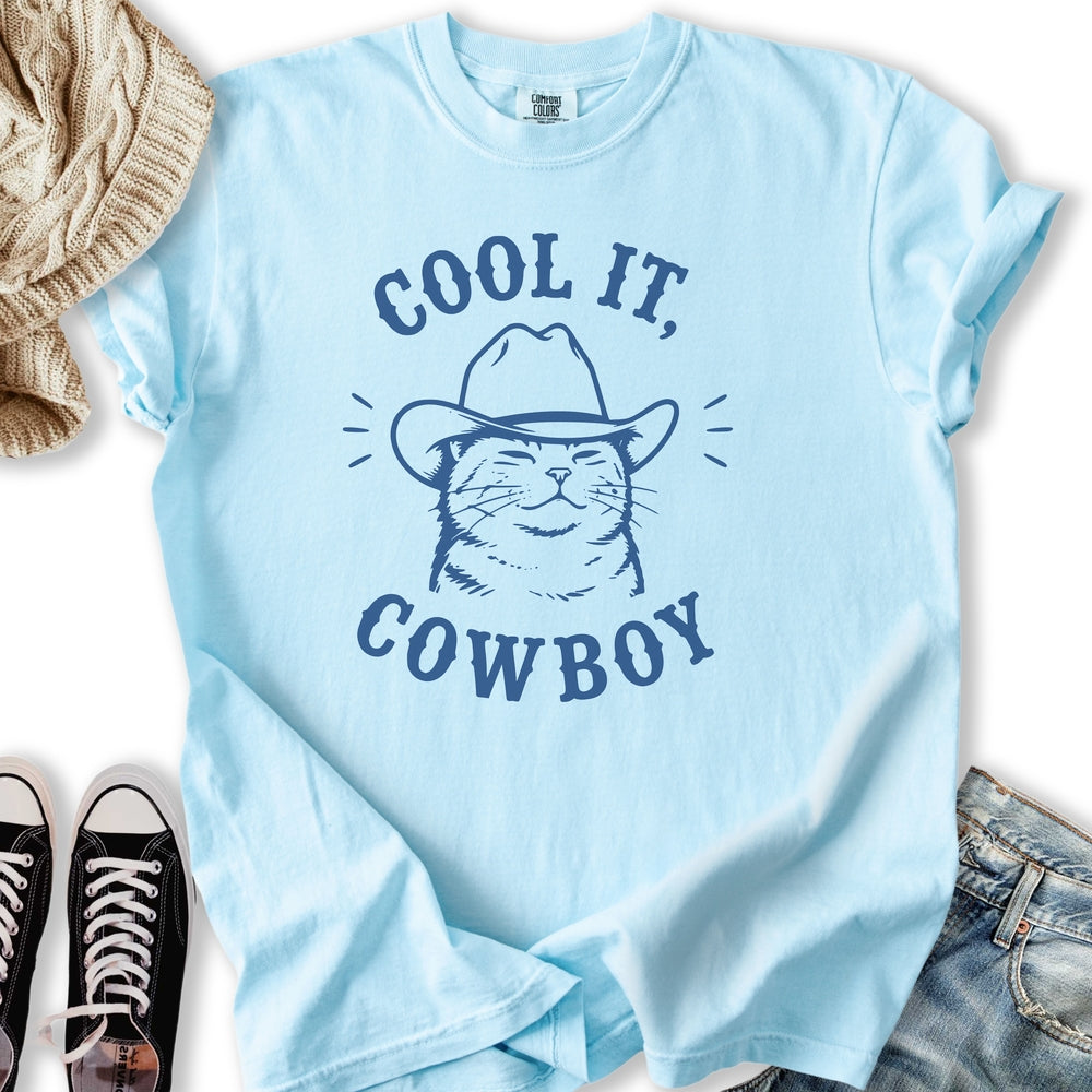 Cool It Cowboy Cat - Adult & Kids T-Shirts, Sweatshirts & Hoodies apparel design preview 1