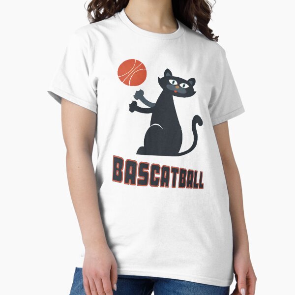 Funny Cat Baketball (BasCATball) - Adult & Kids T-Shirts, Sweatshirts & Hoodies apparel design preview 1