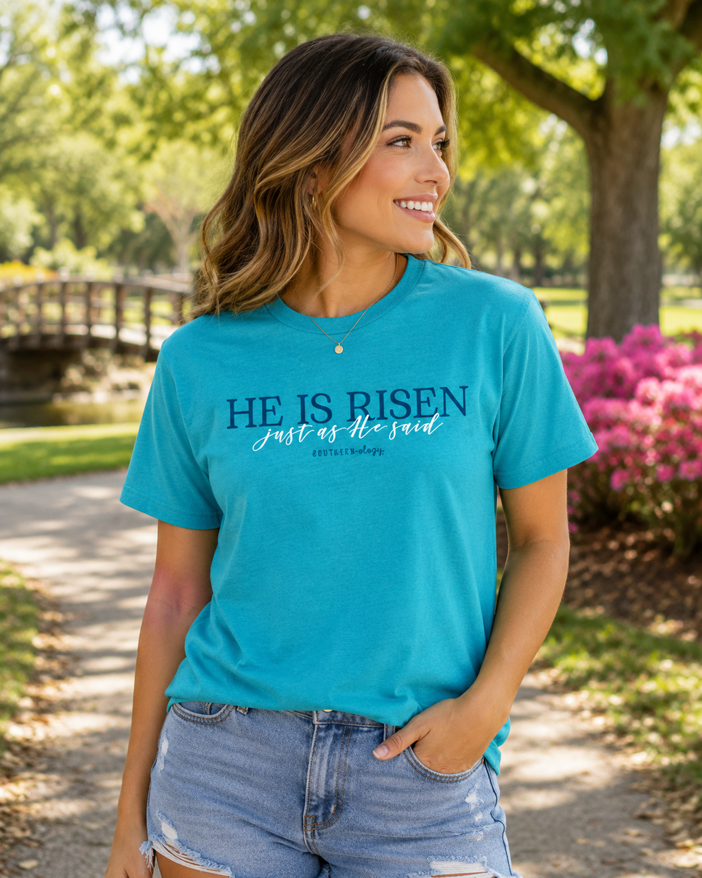 Southernology He is Risen Just As Said Canvas - Adult & Kids T-Shirts, Sweatshirts & Hoodies apparel design preview 1