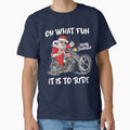Biker Santa Motorcycle Fan Merry Christmas Xmas - Adult & Kids T-Shirts, Sweatshirts & Hoodies apparel design preview 1