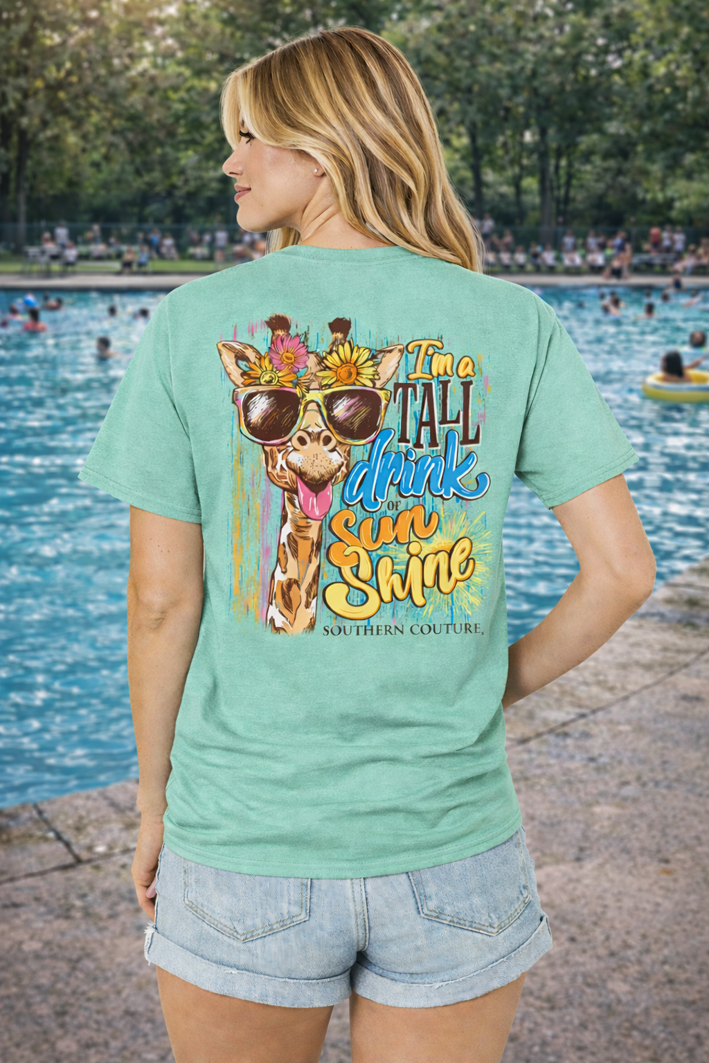 Southern Couture Tall Drink Of Sunshine Comfort - Adult & Kids T-Shirts, Sweatshirts & Hoodies apparel design preview 1