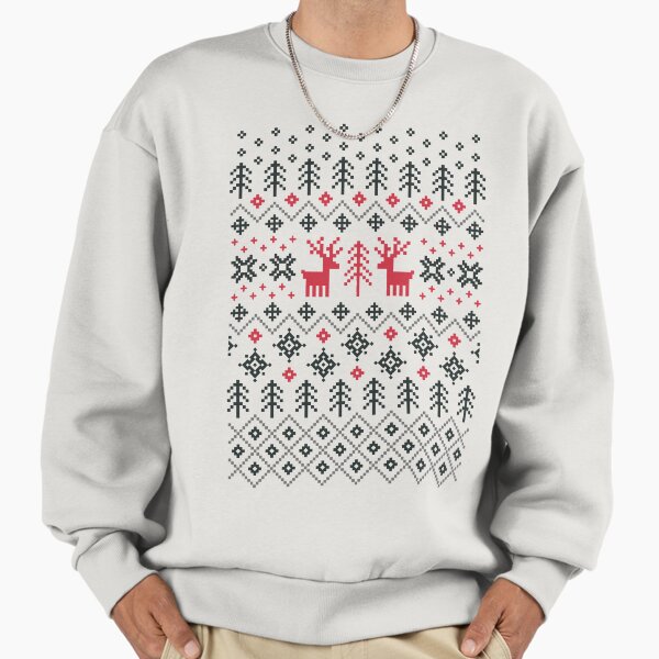 Holiday Sweater Pattern - Adult & Kids T-Shirts, Sweatshirts & Hoodies apparel design preview 1