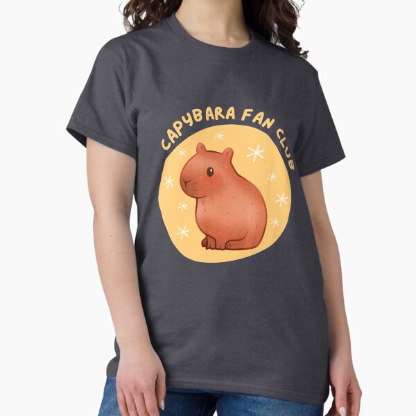 Cute Pastel Capybara Fan Club - Adult & Kids T-Shirts, Sweatshirts & Hoodies apparel design preview 1