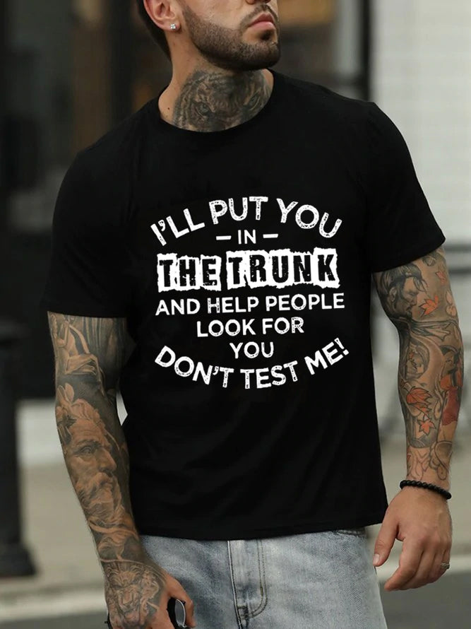 I'll Put You In The Trunk Print Men Slogan - Adult & Kids T-Shirts, Sweatshirts & Hoodies apparel design preview 3