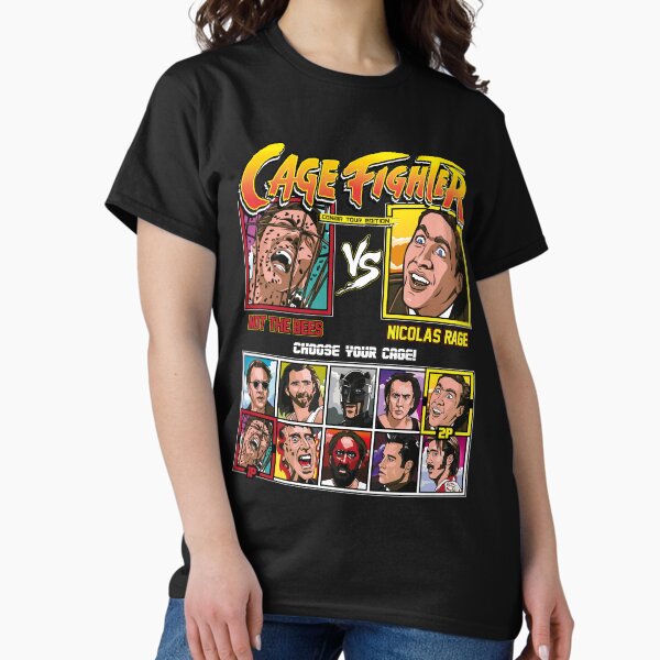 Nicolas Cage Fighter - Adult & Kids T-Shirts, Sweatshirts & Hoodies apparel design preview 1
