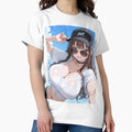 SHIRO: Cute Anime Baseball Girl Summer Waifu Energy - Adult & Kids T-Shirts, Sweatshirts & Hoodies apparel design preview 1