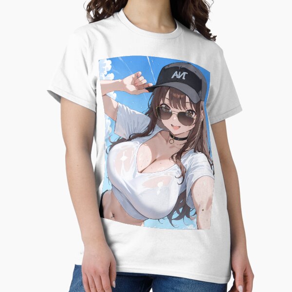 SHIRO: Cute Anime Baseball Girl Summer Waifu Energy - Adult & Kids T-Shirts, Sweatshirts & Hoodies apparel design preview 1