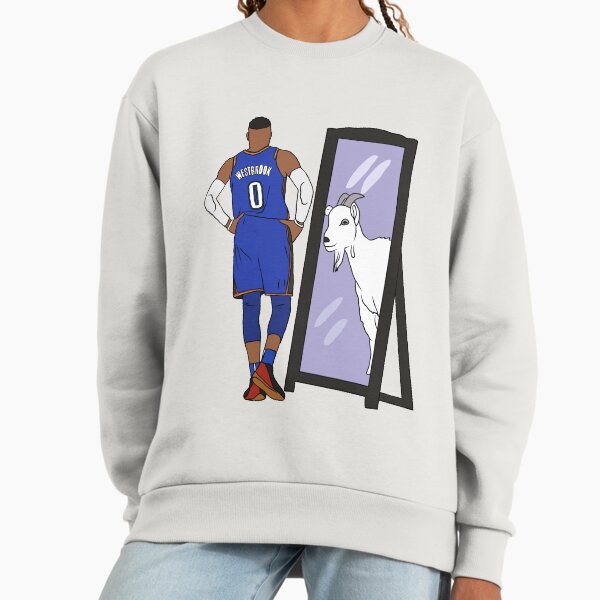 Russell Westbrook Mirror GOAT (Oklahoma City) - Adult & Kids T-Shirts, Sweatshirts & Hoodies apparel design preview 1