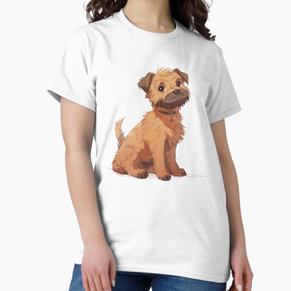 Cute Border Terrier - Adult & Kids T-Shirts, Sweatshirts & Hoodies apparel design preview 1