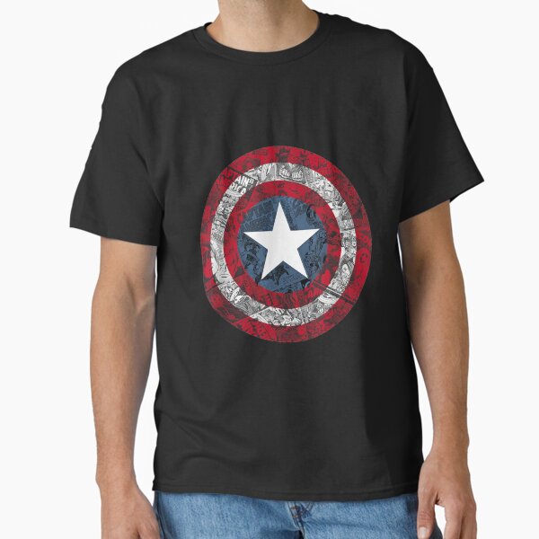 Captain Shield Comic - Adult & Kids T-Shirts, Sweatshirts & Hoodies apparel design preview 1