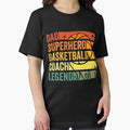 Vintage Dad Superhero Basketball Coach Legend Retro - Adult & Kids T-Shirts, Sweatshirts & Hoodies apparel design preview 1