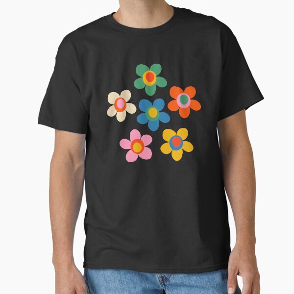 Cheerful Maisie Flowers Colorful Floral Pattern on - Adult & Kids T-Shirts, Sweatshirts & Hoodies apparel design preview 1