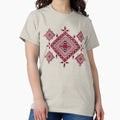 Palestinian Tatreez Cross Stitch Embroidery Art - Adult & Kids T-Shirts, Sweatshirts & Hoodies apparel design preview 1