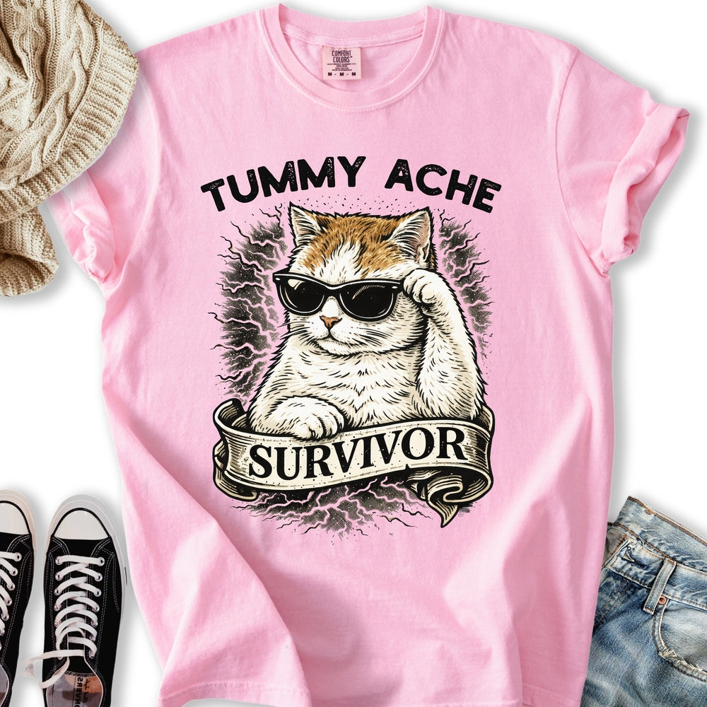 Tummy Ache Survivor - Adult & Kids T-Shirts, Sweatshirts & Hoodies apparel design preview 1