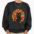 Cat and Autumn Leaves! - Adult & Kids T-Shirts, Sweatshirts & Hoodies apparel design preview 1