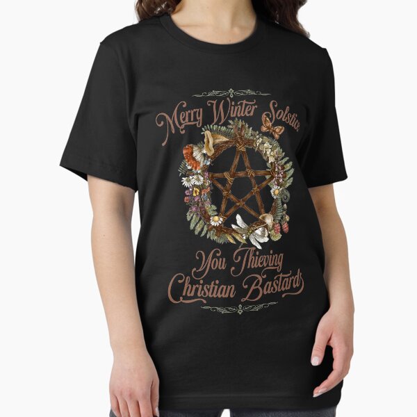 Merry Winter Solstice You Thieving Christian Bastards - Adult & Kids T-Shirts, Sweatshirts & Hoodies apparel design preview 1