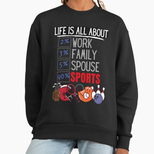 Life Is All About Sports - Adult & Kids T-Shirts, Sweatshirts & Hoodies apparel design preview 1
