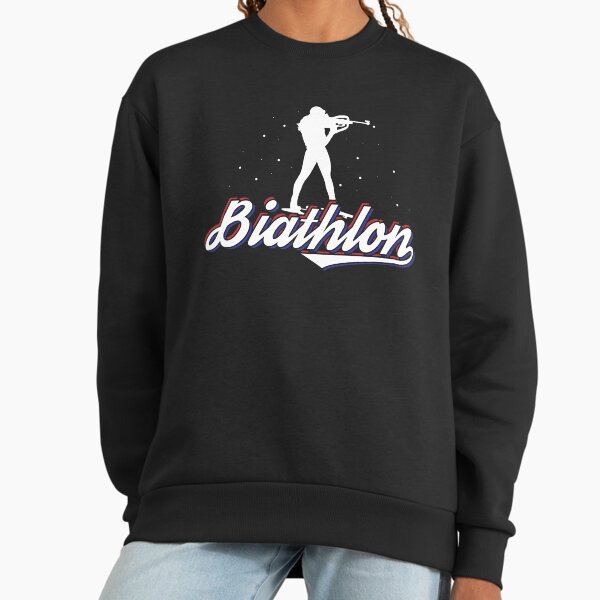 A Biathlete With Rifle And Cross-country Skis Motive - Adult & Kids T-Shirts, Sweatshirts & Hoodies apparel design preview 1