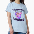 Mermaids are born in August - Adult & Kids T-Shirts, Sweatshirts & Hoodies apparel design preview 1