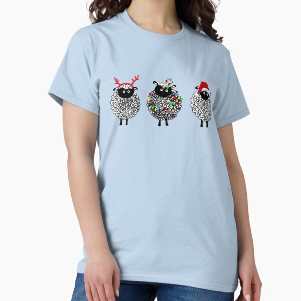 Festive Christmas sheep - Adult & Kids T-Shirts, Sweatshirts & Hoodies apparel design preview 1