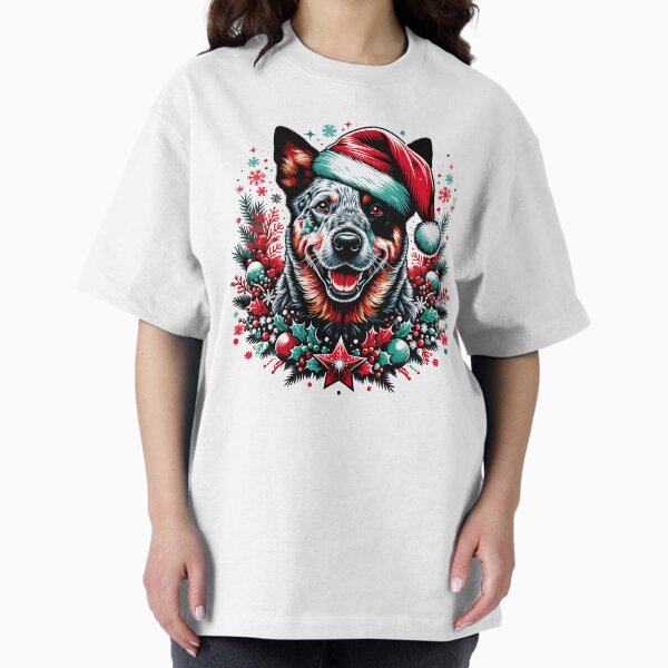 Aussie Cattle Dog Christmas - Adult & Kids T-Shirts, Sweatshirts & Hoodies apparel design preview 1