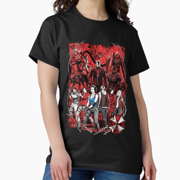 Resident Evil Heroes Vs Villains Jill Grace Chris Ada - Adult & Kids T-Shirts, Sweatshirts & Hoodies apparel design preview 1