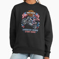Harley Davidson Dark Outlaw Motorcycle Illustration - Adult & Kids T-Shirts, Sweatshirts & Hoodies apparel design preview 1