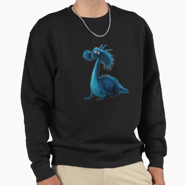 Cute blue fluffy plush funny dragon, Legendary - Adult & Kids T-Shirts, Sweatshirts & Hoodies apparel design preview 1
