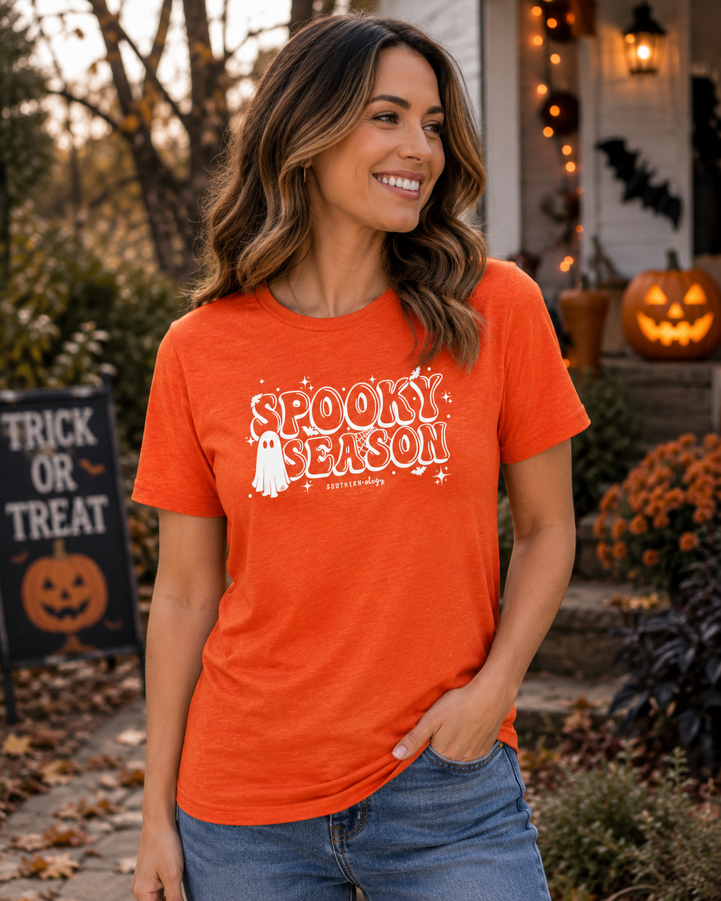 Southernology Spooky Season Halloween Statement - Adult & Kids T-Shirts, Sweatshirts & Hoodies apparel design preview 1