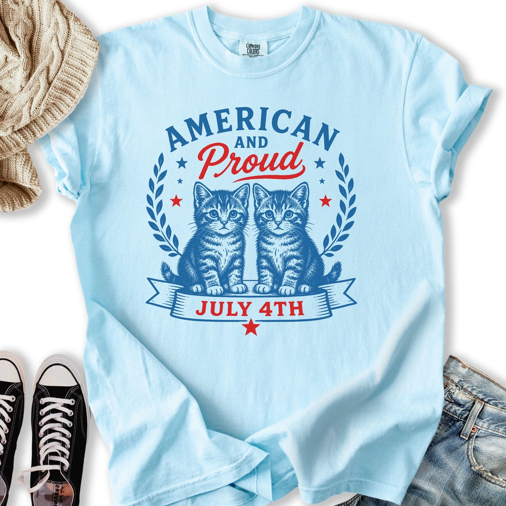 Proud American Kittens - Adult & Kids T-Shirts, Sweatshirts & Hoodies apparel design preview 1