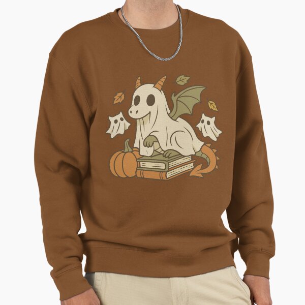 Ghost Dragon Retro Halloween Spooky - Adult & Kids T-Shirts, Sweatshirts & Hoodies apparel design preview 1