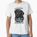 Black Lab Dog Results 100% Good Boy Funny Labrador - Adult & Kids T-Shirts, Sweatshirts & Hoodies apparel design preview 1
