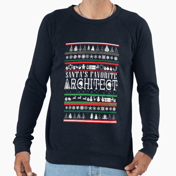 Architect Ugly Christmas Sweater Lightweight - Adult & Kids T-Shirts, Sweatshirts & Hoodies apparel design preview 1