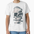 Glitch Skull Mono - Adult & Kids T-Shirts, Sweatshirts & Hoodies apparel design preview 1