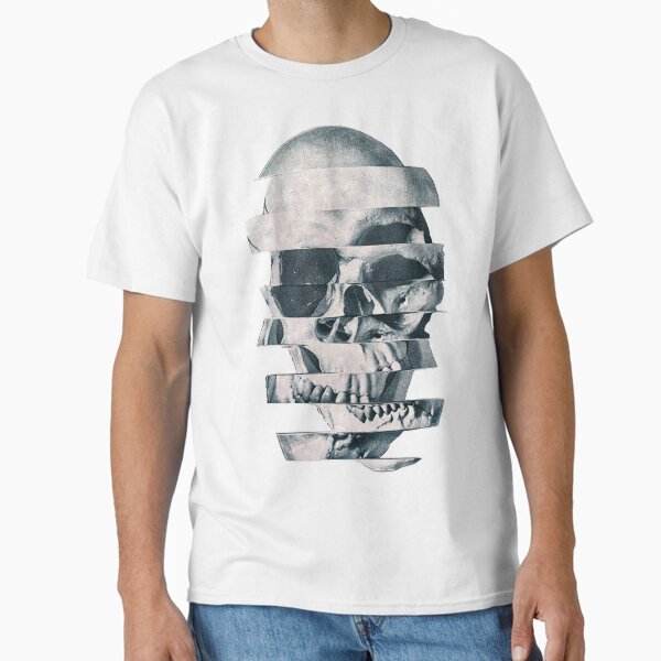 Glitch Skull Mono - Adult & Kids T-Shirts, Sweatshirts & Hoodies apparel design preview 1