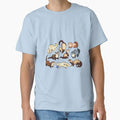 Cat snakes in blue - Adult & Kids T-Shirts, Sweatshirts & Hoodies apparel design preview 1