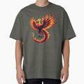 Phoenix Rising Fiery Mythical Bird Art - Adult & Kids T-Shirts, Sweatshirts & Hoodies apparel design preview 1