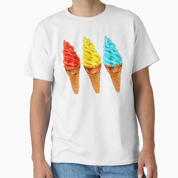 Rainbow Ice Cream Pattern - Adult & Kids T-Shirts, Sweatshirts & Hoodies apparel design preview 1